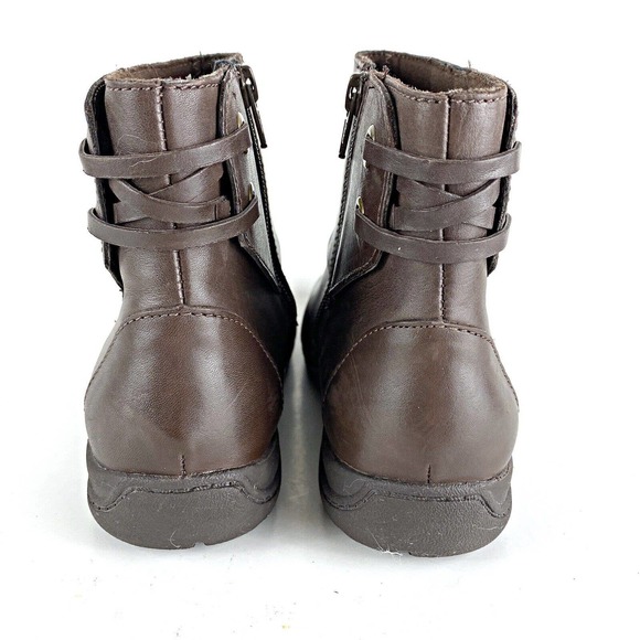 Clarks Christine Tilt Brown Leather Ankle Boots Booties Women's 6.5 - Picture 5 of 9